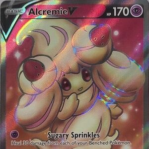 Alcremie V 064/072 Shining Fates NM Full Art Ultra Rare Pokemon Card